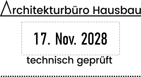 Trodat Professional 5440 Datumstempel mit Text 49x28 mm BLAU