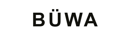 Holzstempel mit Text: BÜWA  