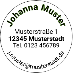 Holzstempel Rund 55 mm