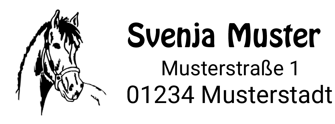 Schulbox Einhorn mit Trodat Printy 46 x 17 mm BLAU