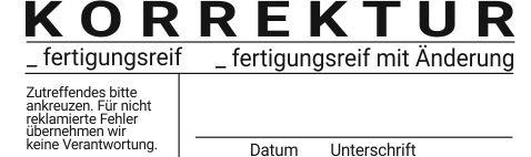 Ersatztextplatte für Colop Printer 45 