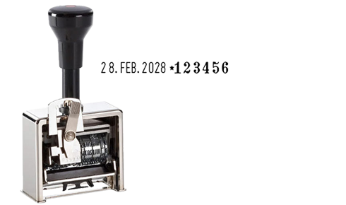 Numeroteure mit Datum