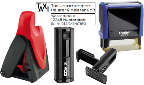 Taxi-Stempel 