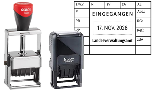 Eingangsstempel Posteingangsstempel