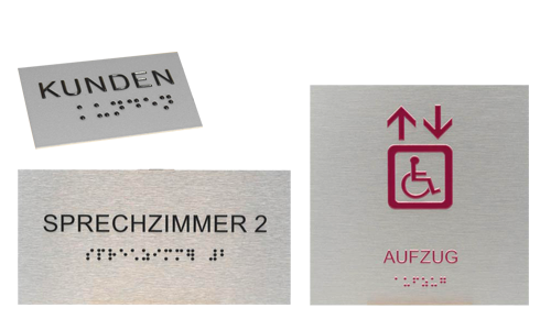 Taktile Schilder