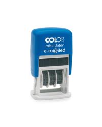 COLOP Mini-Dater S 160/L5 E-M@ILED Kissen blau/rot  ZWEIFARBIG