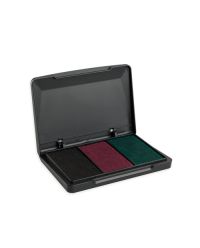 9051 Vintage Stempelkissen mit Farbkombi SCHWARZ/GRÜN/PURPUR   SCHWARZ/GRÜN/PU