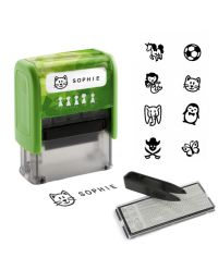 Trodat Deine Dinge Stempel Typo GRÜN SCHWARZ