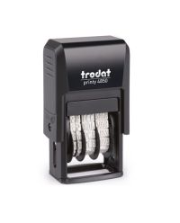Trodat Printy 4850 Datumstempel m. Text 24 x 4 mm SCHWARZ BLAU