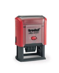 Trodat Printy 4729 Datumstempel m. Text 50x30 mm ROT BLAU