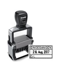 Trodat Datumstempel Professional B4 Eingegangen - Erl.  BLAU