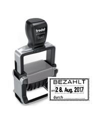 Trodat Datumstempel Professional C11 Bezahlt - durch  BLAU