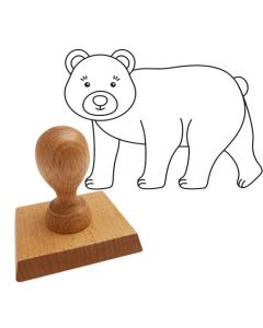 Ausmalstempel Bär 85 x 65 mm  