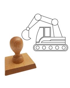 Ausmalstempel Bagger 85 x 65 mm  