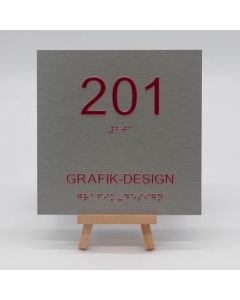 Braille Orientierungsschild 201 Grafik-Design  