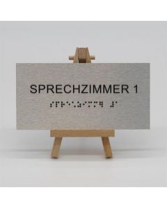 Braille Türschild Sprechzimmer 1  