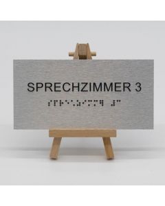 Braille Türschild Sprechzimmer 3  