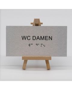 Braille Türschild WC Damen  