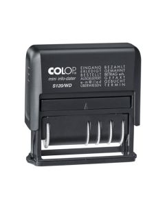 Colop Mini Info Dater S120/WD N Datumstempel mit 12 Standardtexten