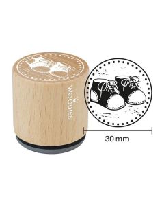 Colop WOODIES Stempel Baby Schuhe  