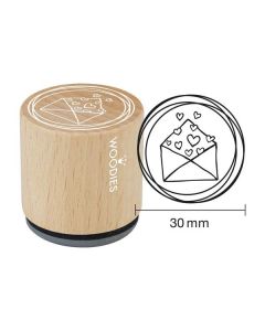 Colop WOODIES Stempel Kuvert mit Herzen  