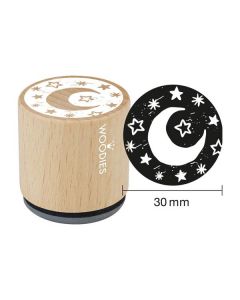 Colop WOODIES Stempel Mond und Sterne  