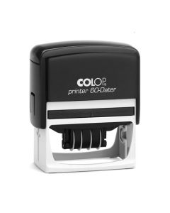 Colop Printer 60 Datumstempel mit Text 76x37 mm  BLAU
