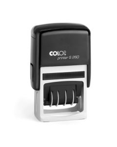 Colop Printer S260 Datumstempel mit Text 45x24 mm SCHWARZ BLAU