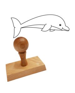 Ausmalstempel Delfin 90 x 45 mm  