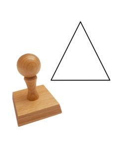 Ausmalstempel Dreieck 60 x 60 mm  