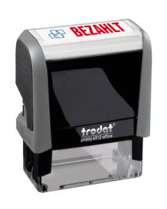 Eco-Printy mit Text: Bezahlt  ZWEIFARBIG