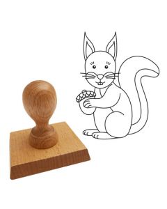 Ausmalstempel Eichhörnchen 65 x 85 mm  