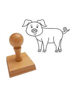 Ausmalstempel Ferkel 60 x 45 mm  