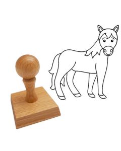 Ausmalstempel Fohlen 60 x 60 mm  