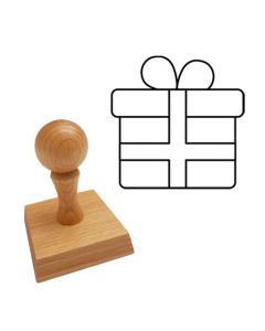 Ausmalstempel Geschenk 60 x 60 mm  