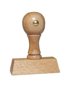 Holzstempel mit Text: Persönlich  