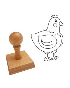 Ausmalstempel Huhn 40 x 60 mm  