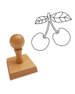 Ausmalstempel Kirschen 60 x 60 mm   