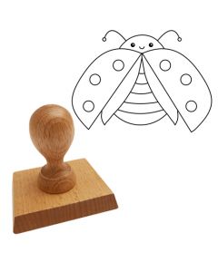 Ausmalstempel Marienkäfer 85x65 mm  