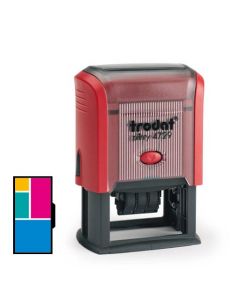 Trodat Printy 4729 Mehrfarbiger Stempel mit Datum  ROT 