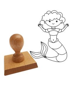 Ausmalstempel Meerjungfrau 2 - 65 x 85 mm  