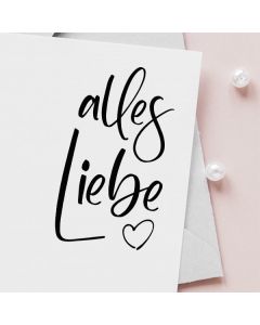 Glückwunschstempel Alles Liebe  