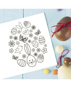 Osterstempel 15 Holz Motiv Deko Osterei  