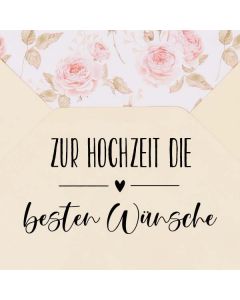 Holzstempel mit Abdruck: Die besten Wünsche  