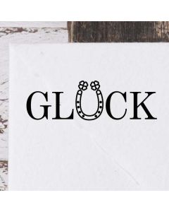 Holzstempel Glück  