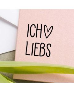 Holzstempel Ich liebs  