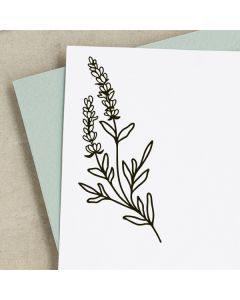Holzstempel mit Motiv Lavendel  