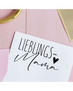 Holzstempel Lieblingsmama  