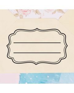 Holzstempel Motiv Etikett zum Stempeln  