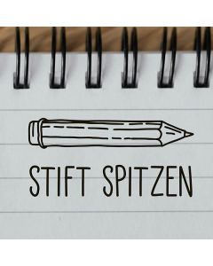 Holzstempel Stift spitzen  